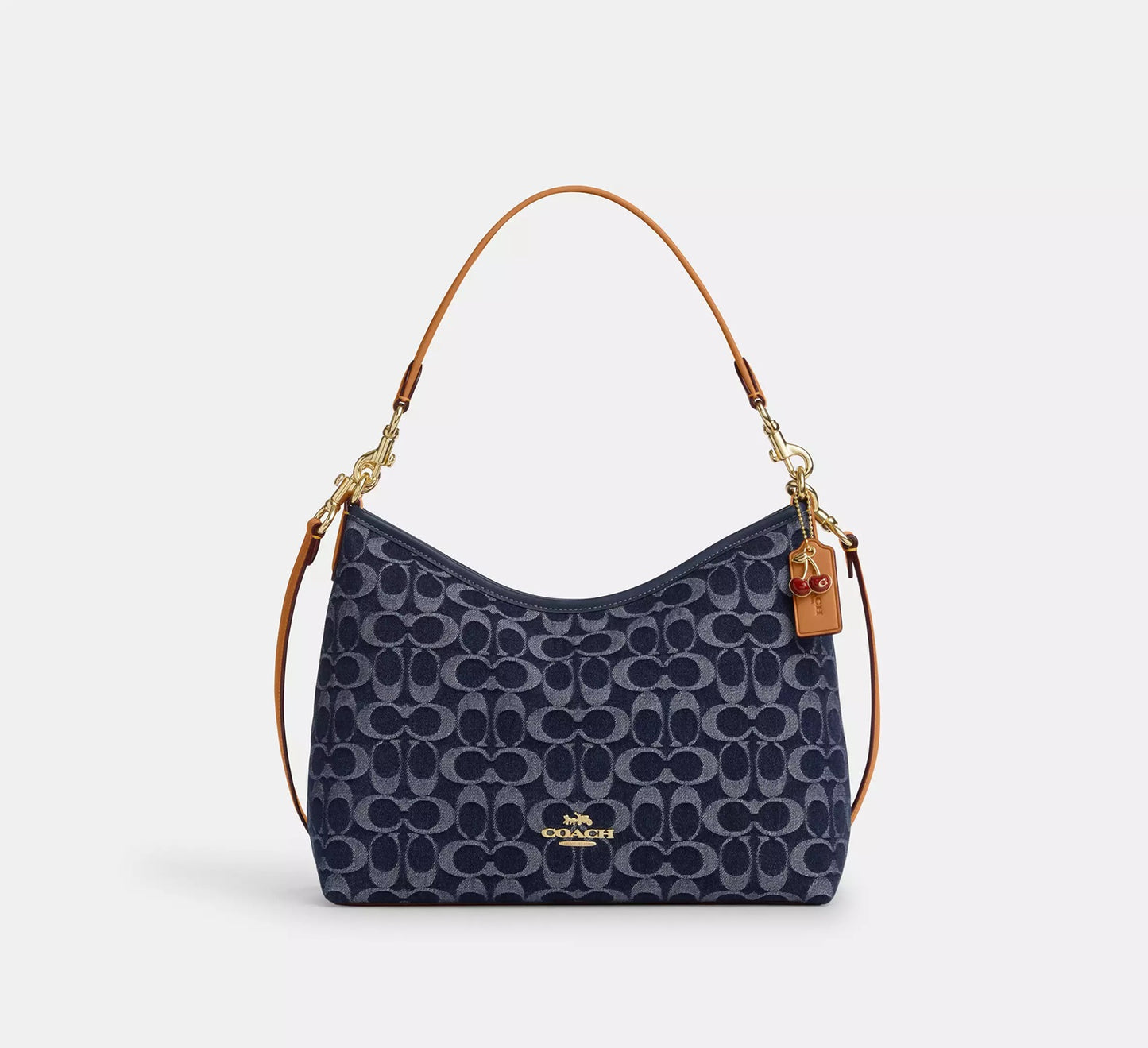 Laurel Shoulder Bag In Signature Denim Natural Coach
