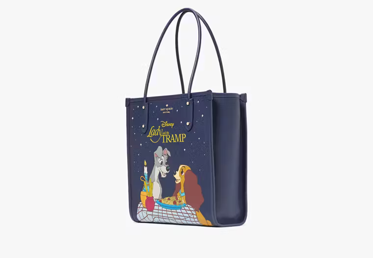 Disney X Lady And The Tramp Tote Blue Multicolor New York Kate Spade