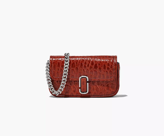 The Croc-Embossed J Marc Mini Bag Spice Brown Marc Jacob