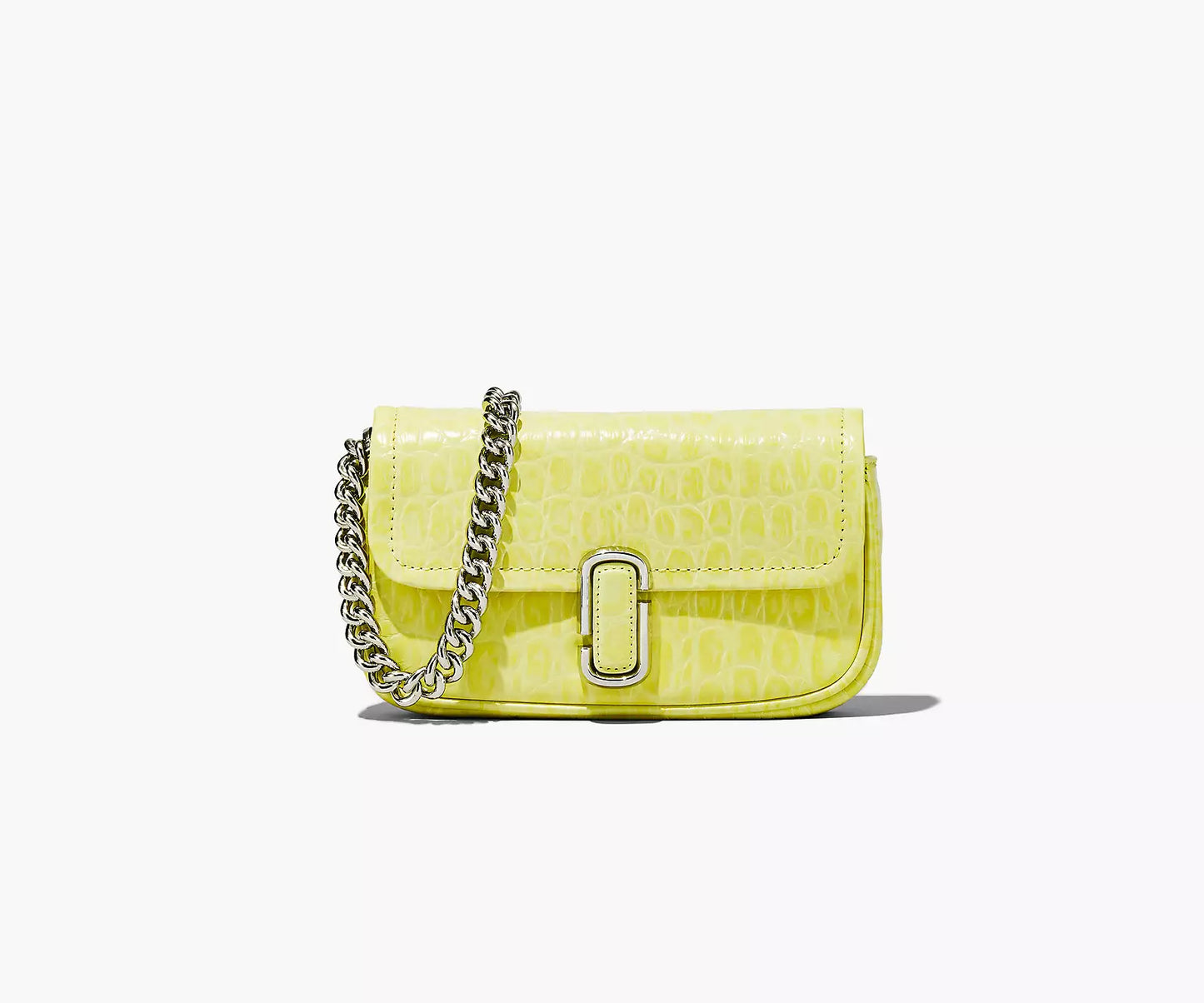 The Croc-Embossed J Marc Mini Bag Tender Yellow Marc Jacob