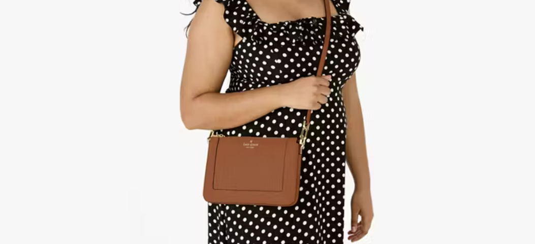 Lena Double Compartment Crossbody Warm Gingerbread Kate Spade