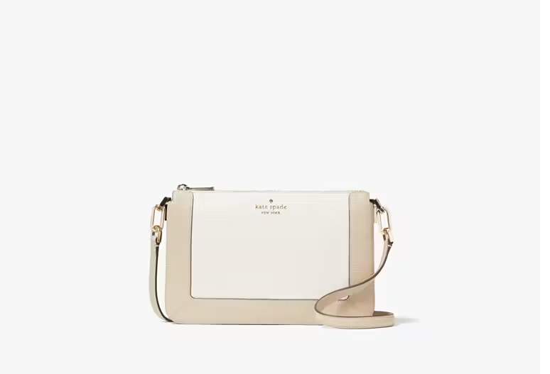 Lena Colorblock Double Compartment Crossbody Light Sand Multi Kate Spade