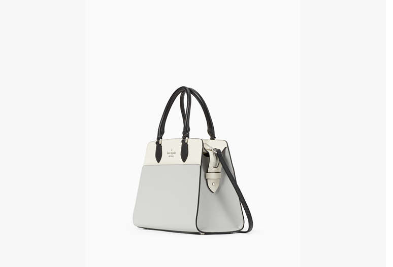 Madison Colorblock Saffiano Leather Medium Satchel Bag Platinum Grey Multi  Kate Spade