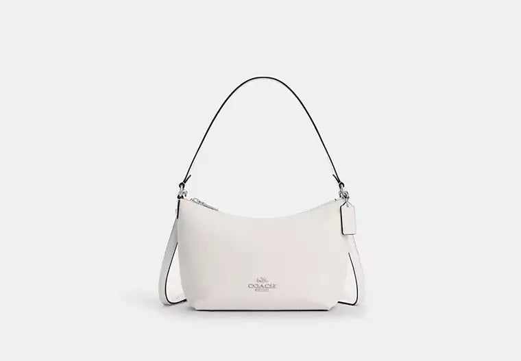 Zip Top Shoulder Bag Chalk Coach