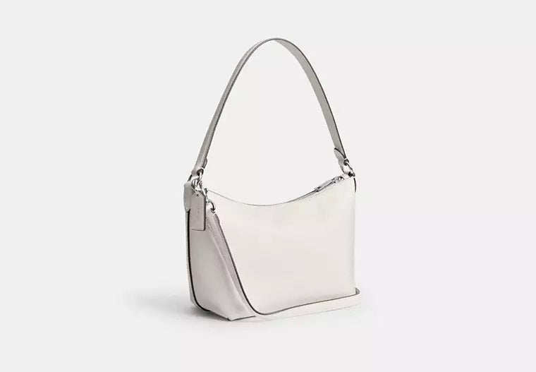 Zip Top Shoulder Bag Chalk Coach