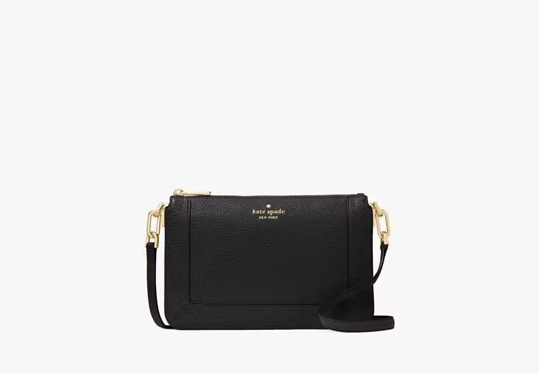 Lena Double Compartment Crossbody Black Kate Spade