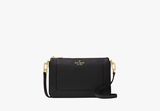 Lena Double Compartment Crossbody Black Kate Spade