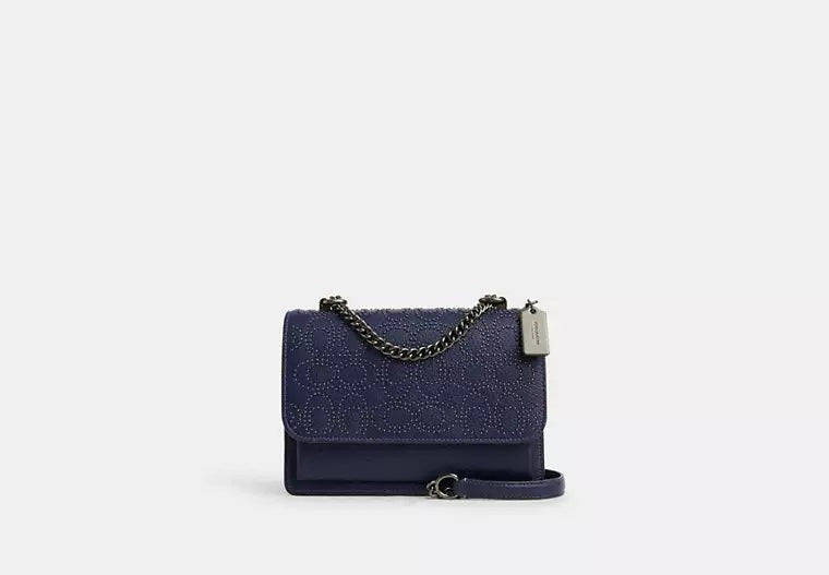 Klare Crossbody Bag With Signature Rivets True Navy Coach