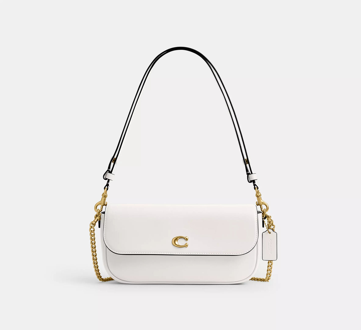 Brook Flap Chain Bag Chalk Coach