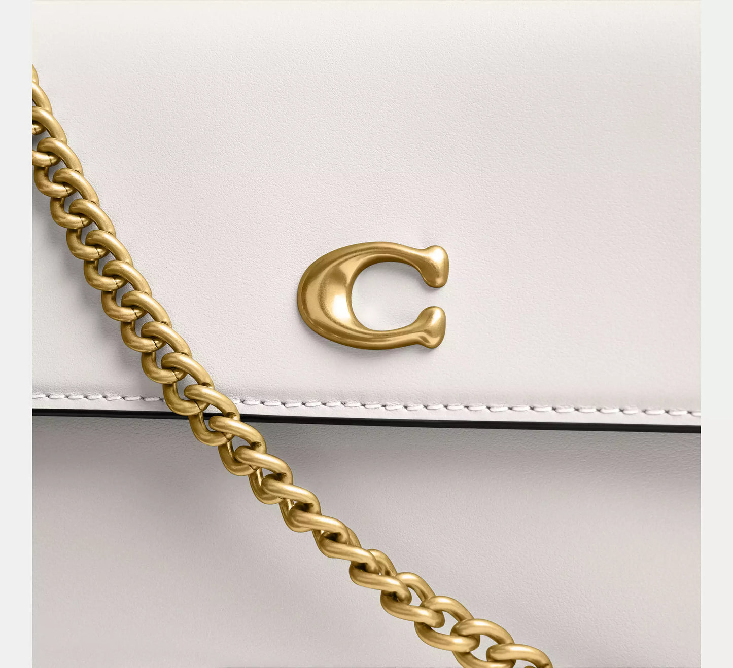 Brook Flap Chain Bag Chalk Coach