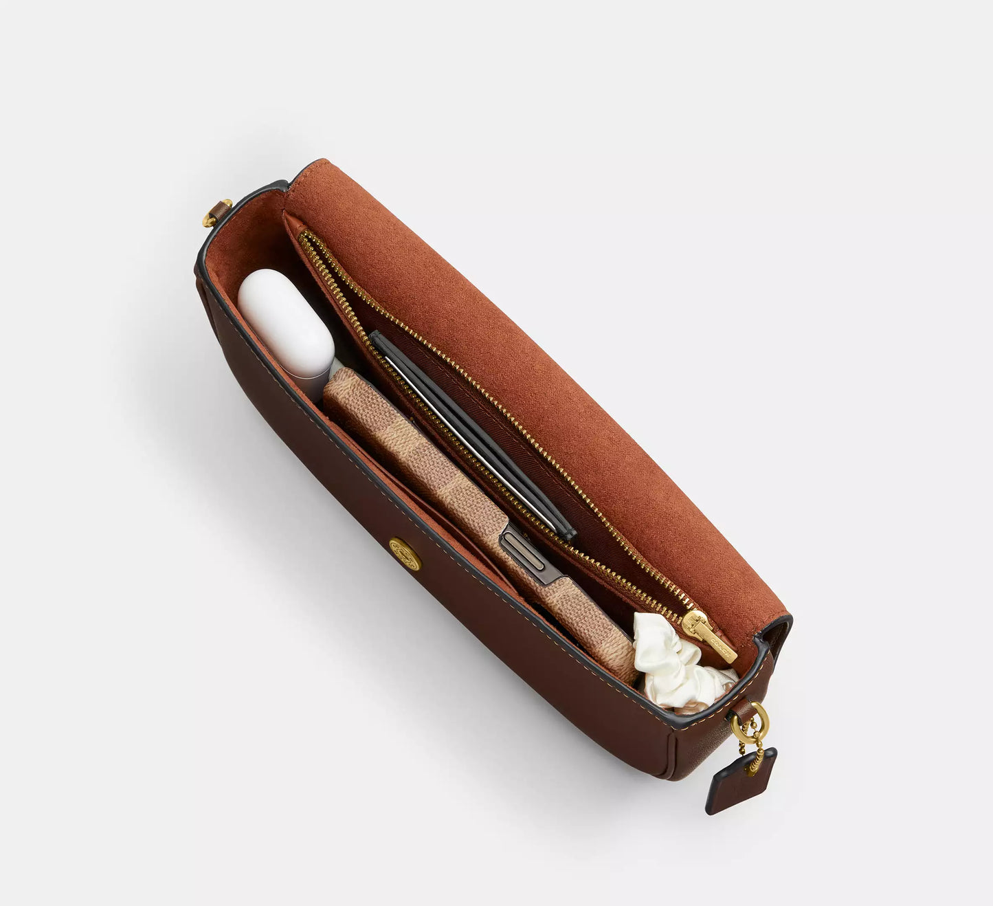 Brook Flap Chain Bag Maple Coach