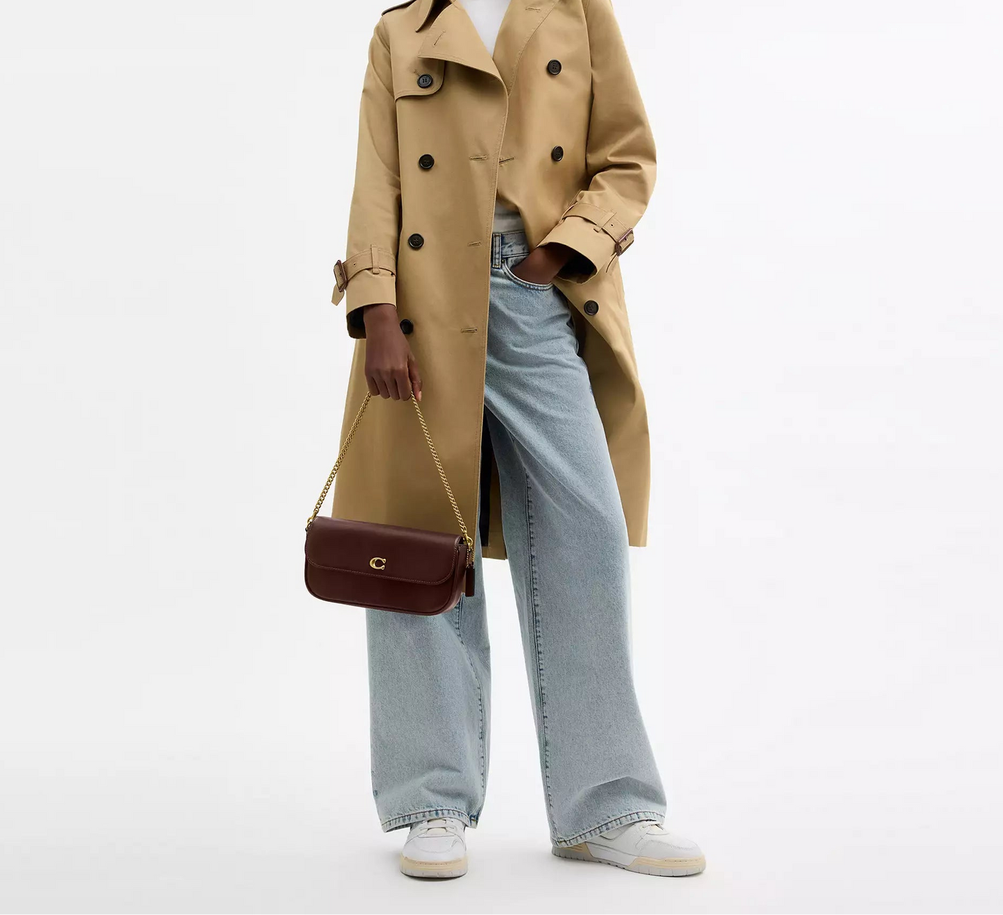 Brook Flap Chain Bag Maple Coach