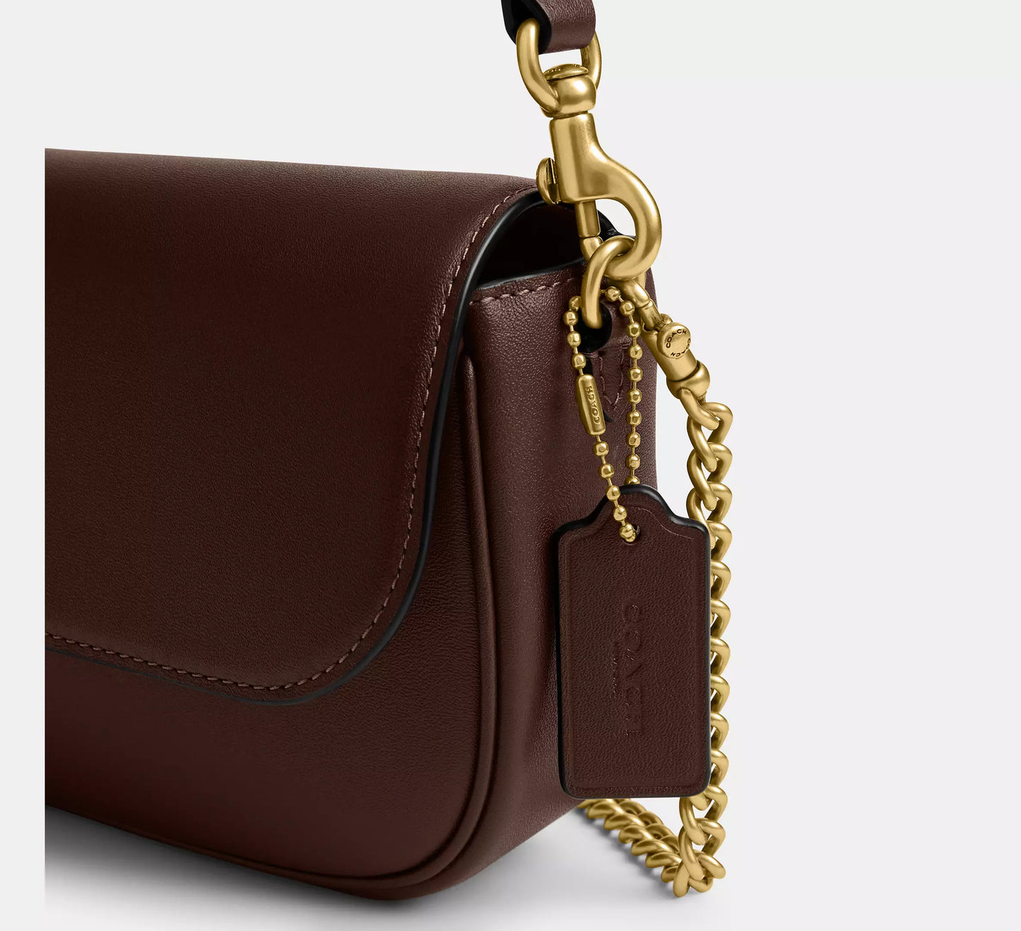 Brook Flap Chain Bag Maple Coach