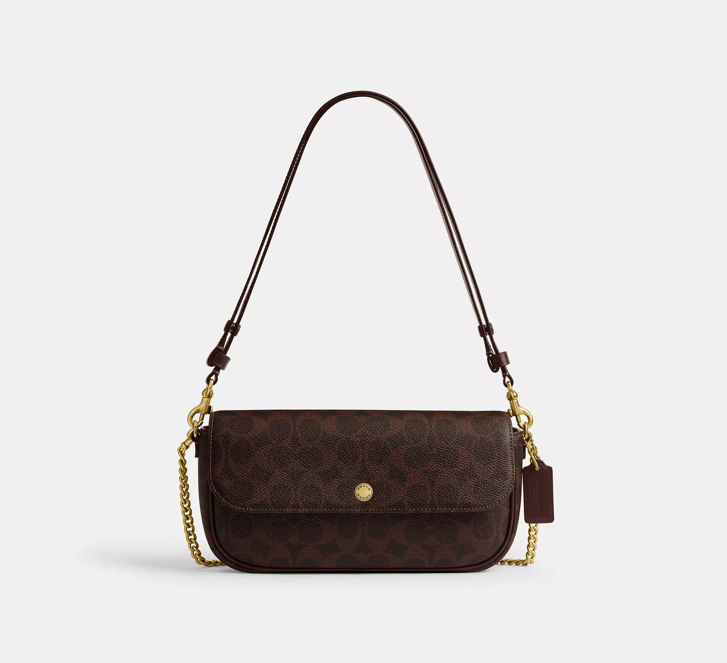 Brook Flap Chain Bag In Signature Canvas Maple Coach