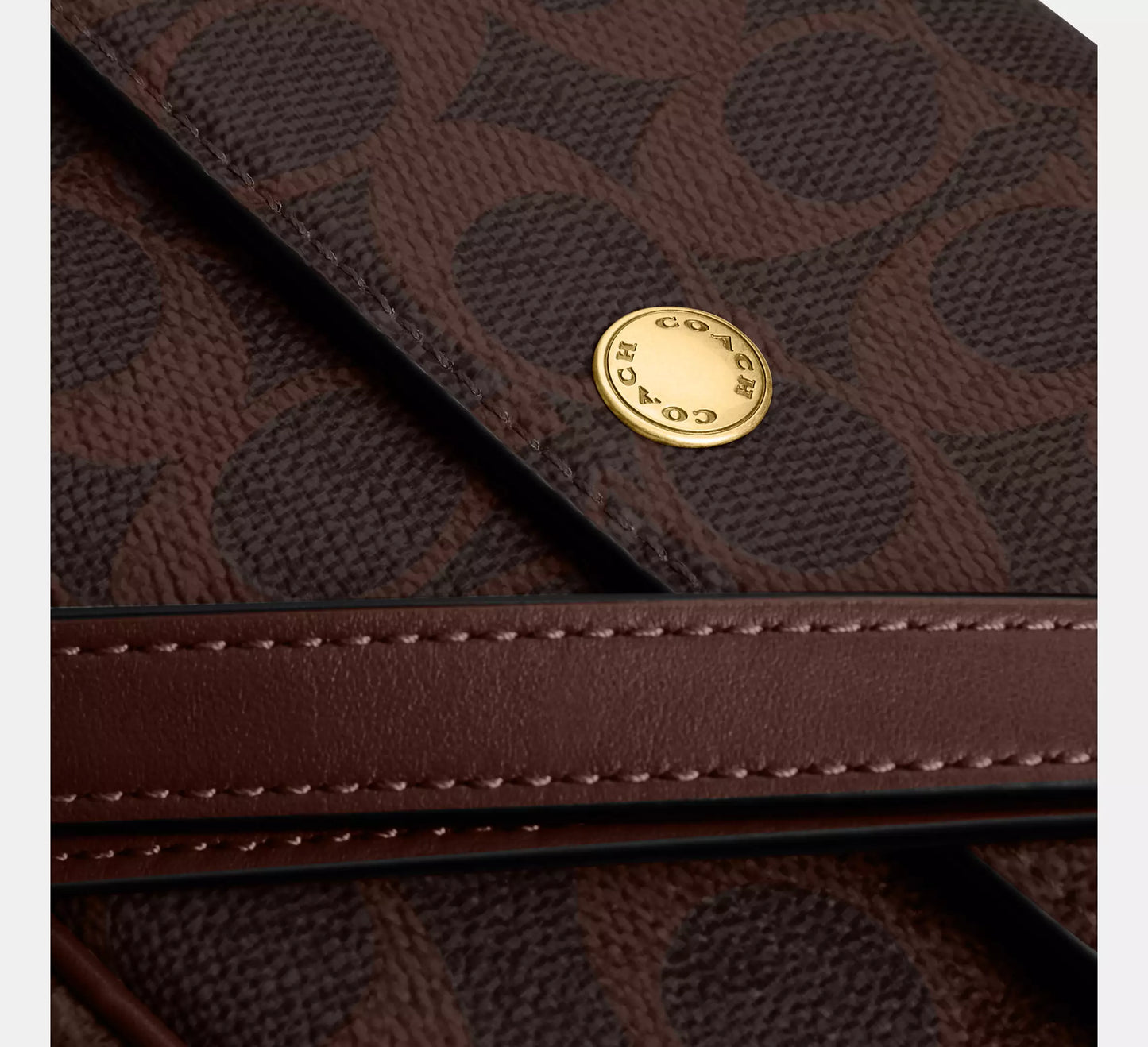 Brook Flap Chain Bag In Signature Canvas Maple Coach