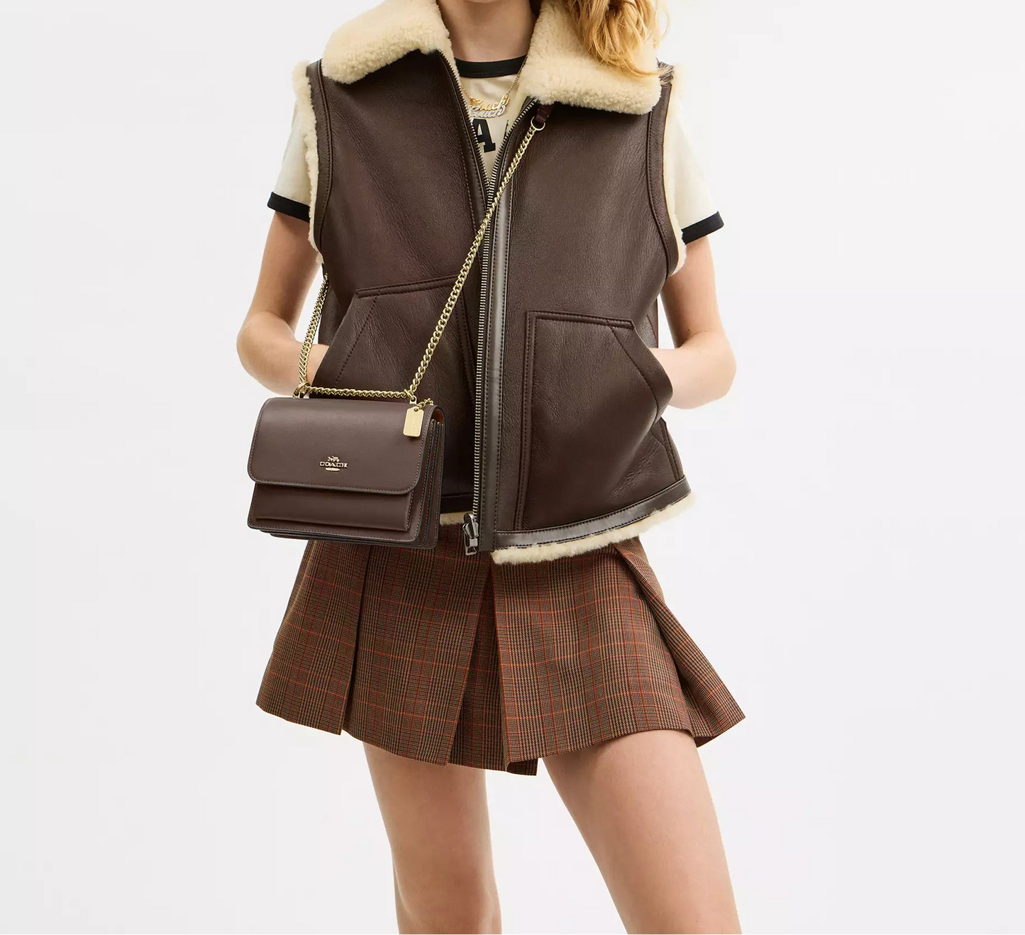 Mini Klare Crossbody Bag Dark Stone Coach