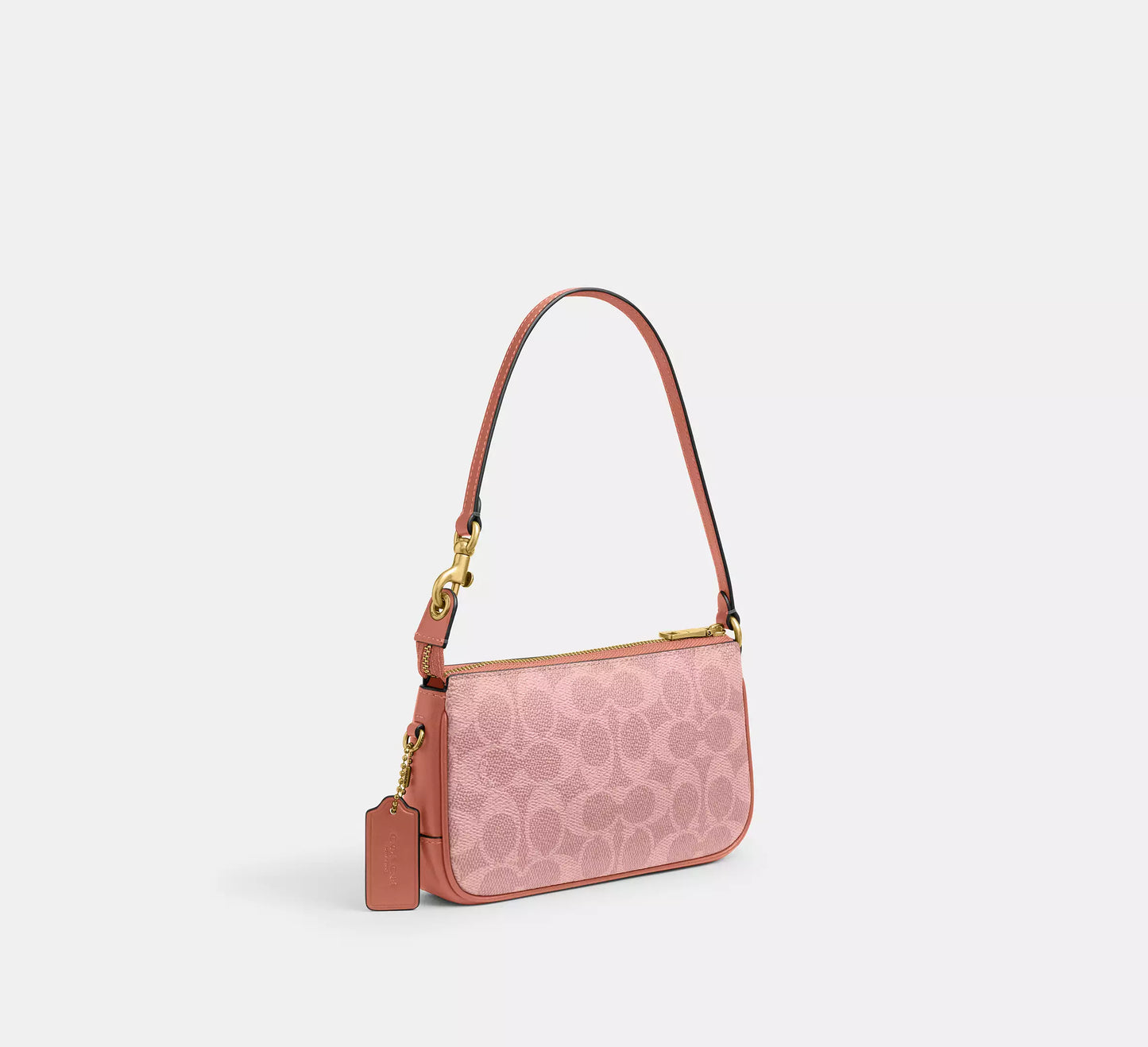 Plaza Bag 18 In Signature Canvas Melon Pink Coach