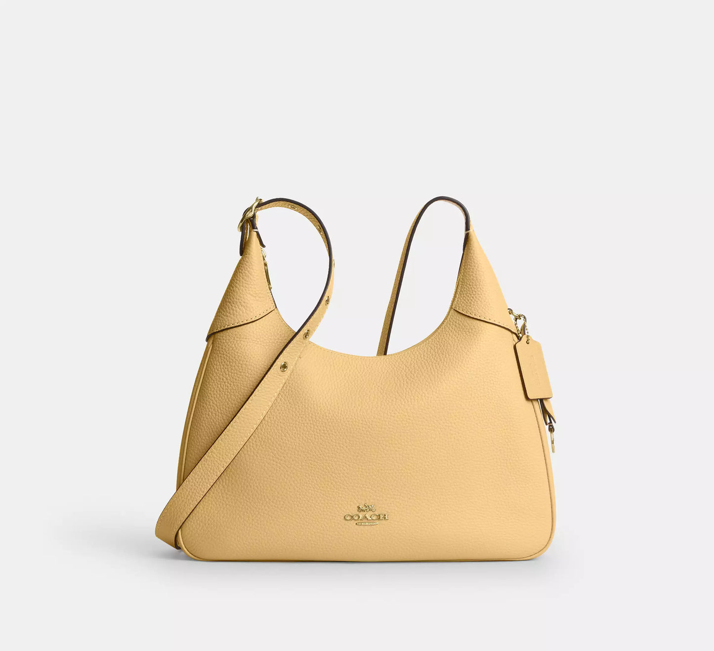 Ella Shoulder Bag Soft Yellow Coach