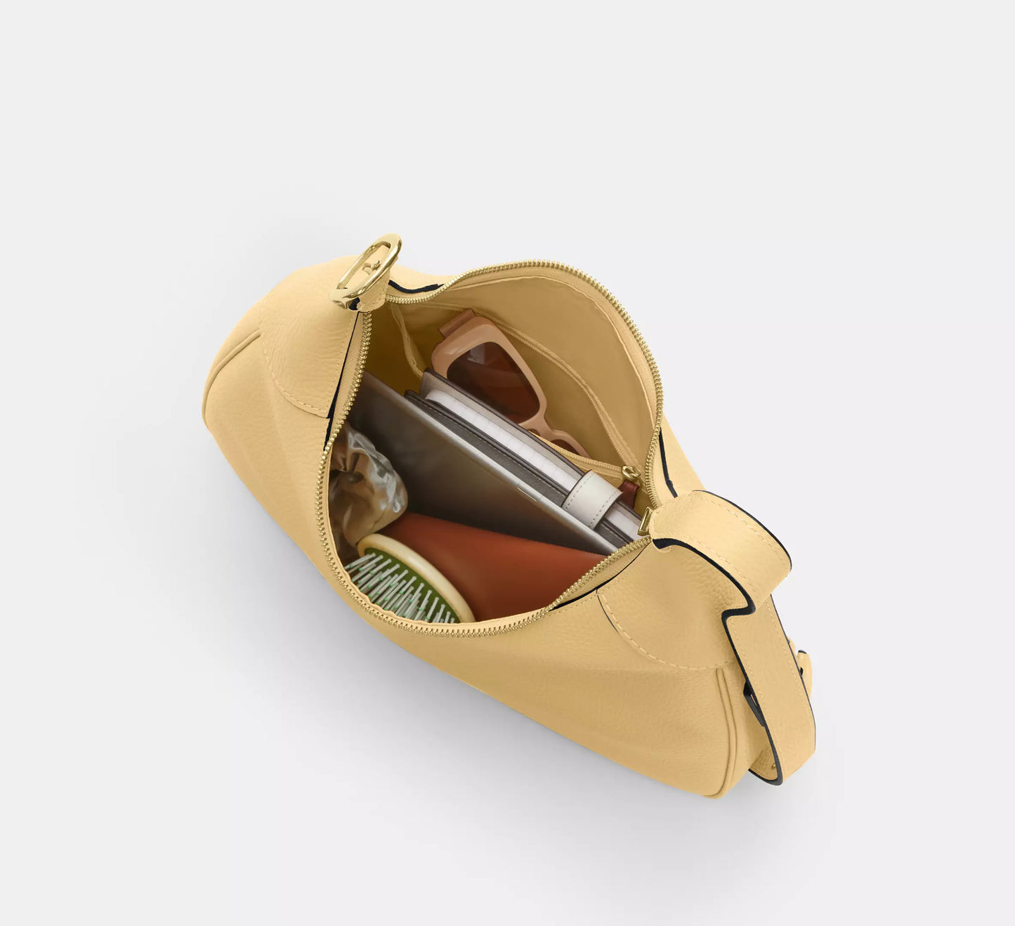 Ella Shoulder Bag Soft Yellow Coach