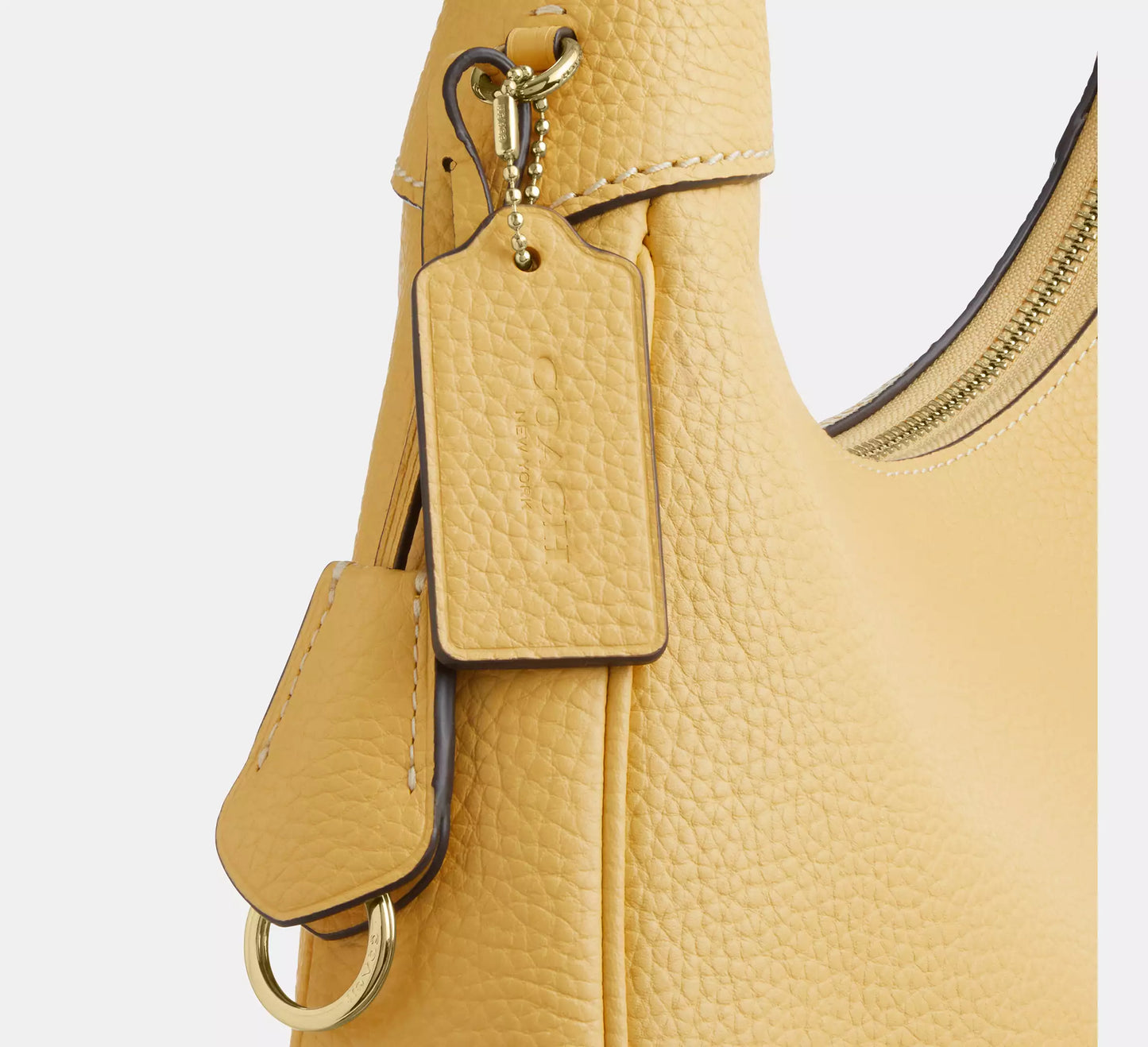 Ella Shoulder Bag Soft Yellow Coach