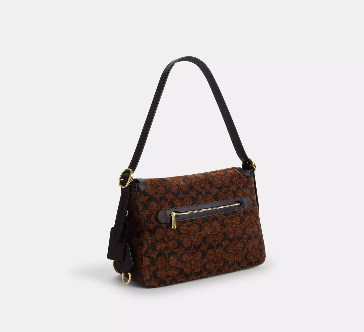 Etta Flap Bag In Signature Chenille Truffle Coach