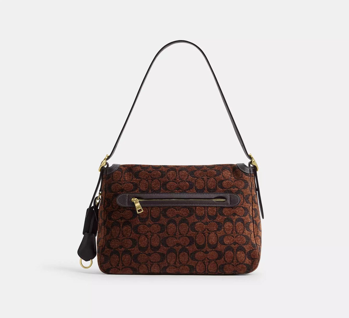 Etta Flap Bag In Signature Chenille Truffle Coach