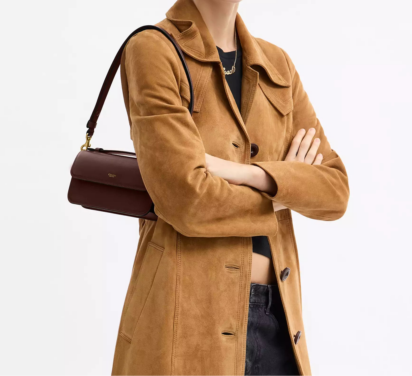 Elora Top Handle Crossbody Bag Maple Coach