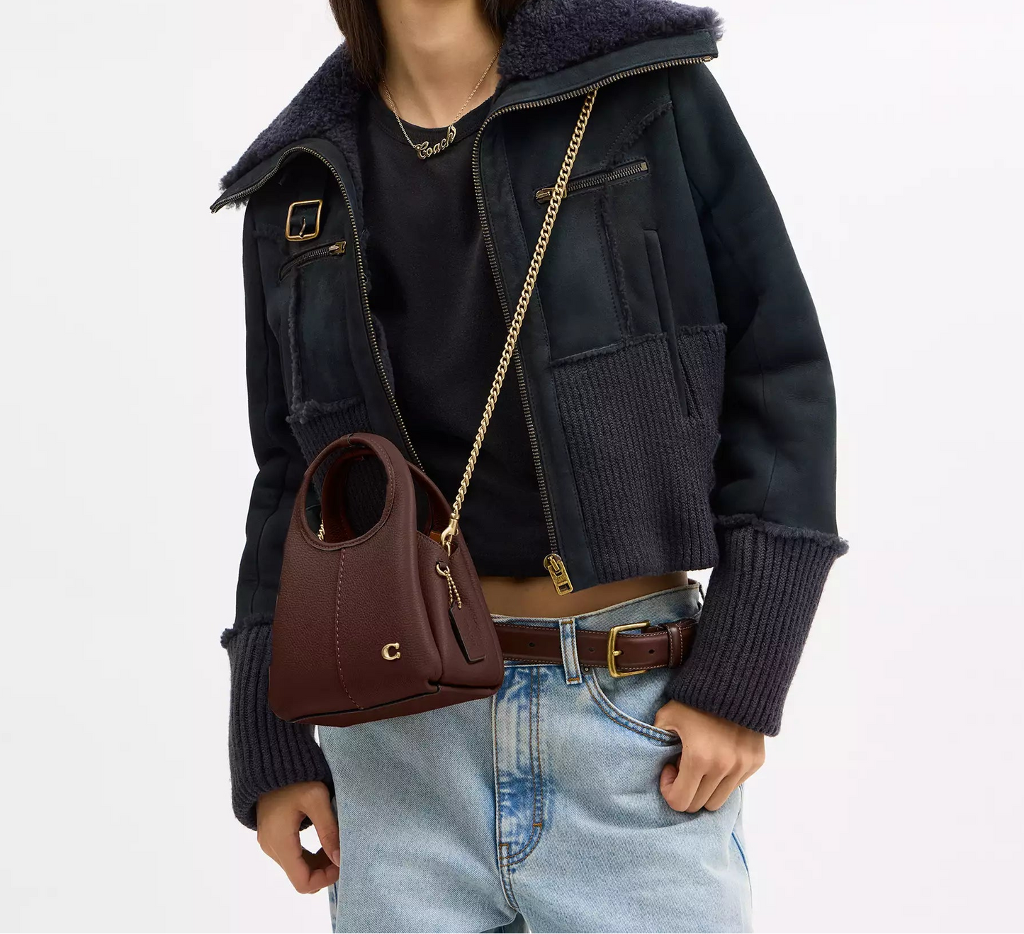 Lana Shoulder Bag 19 Maple Coach