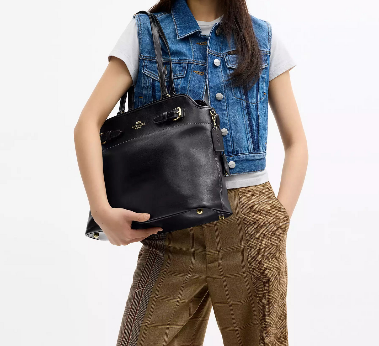 Easton Tote Bag Black Coach