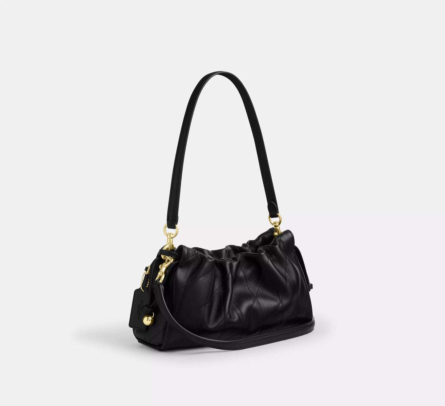 Faye Shoulder Bag With Quilting Black Coach