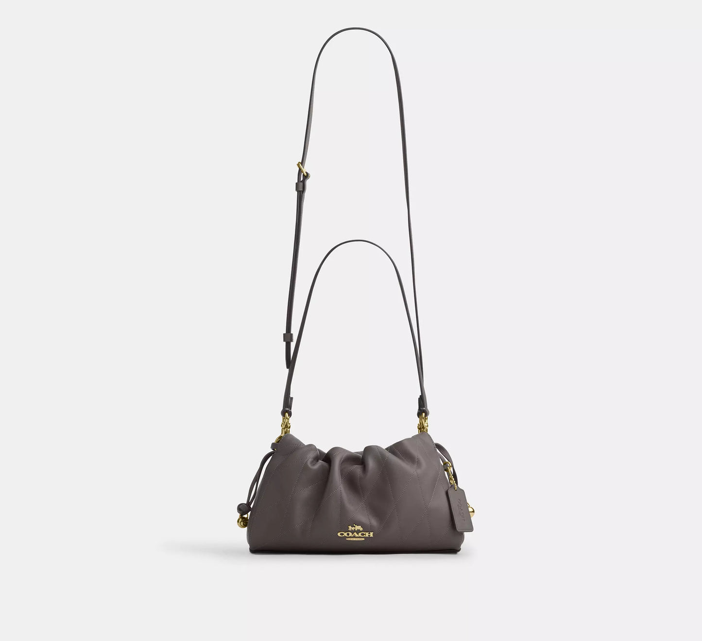 Faye Shoulder Bag With Quilting Slate Coach