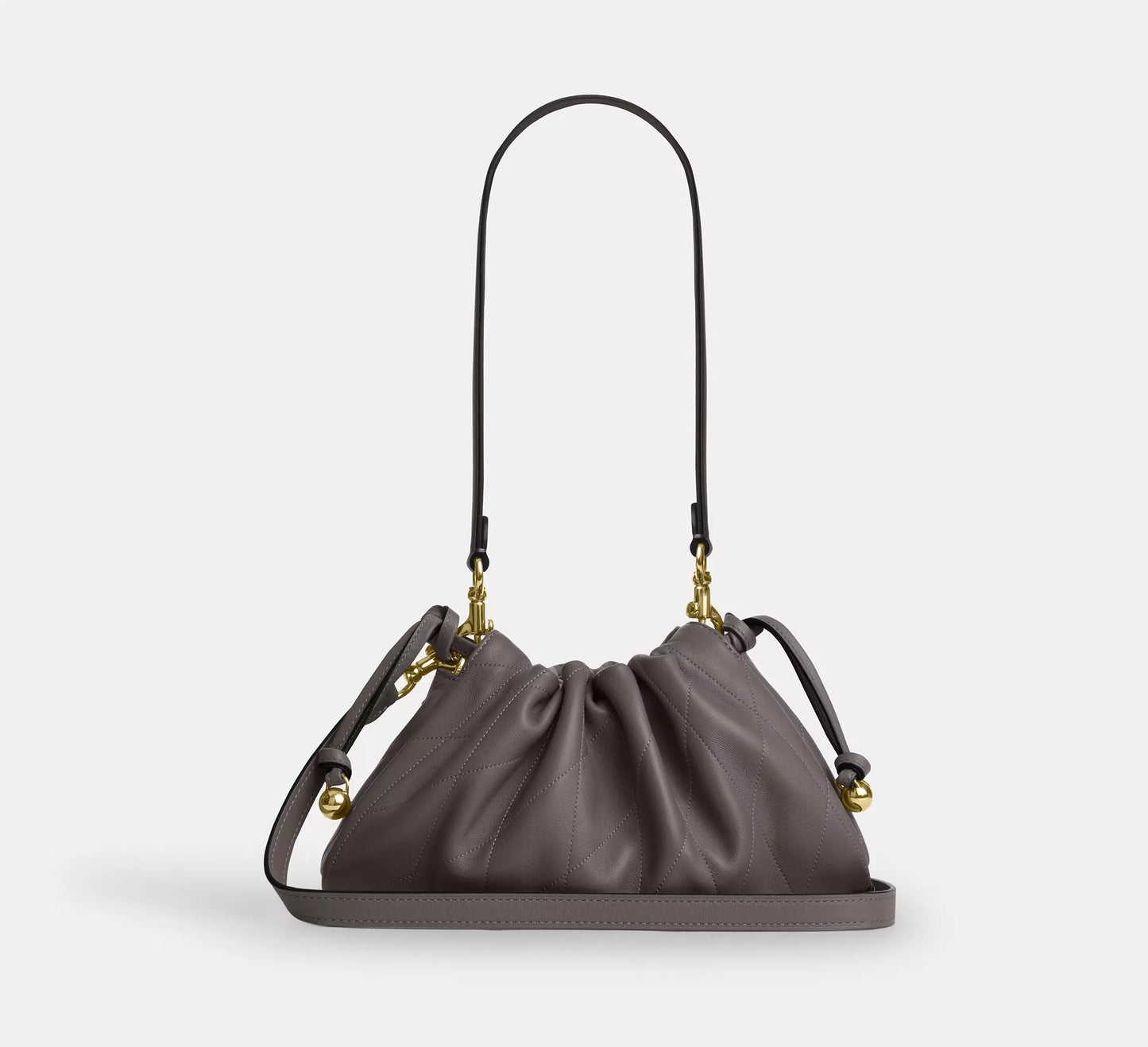 Faye Shoulder Bag With Quilting Slate Coach