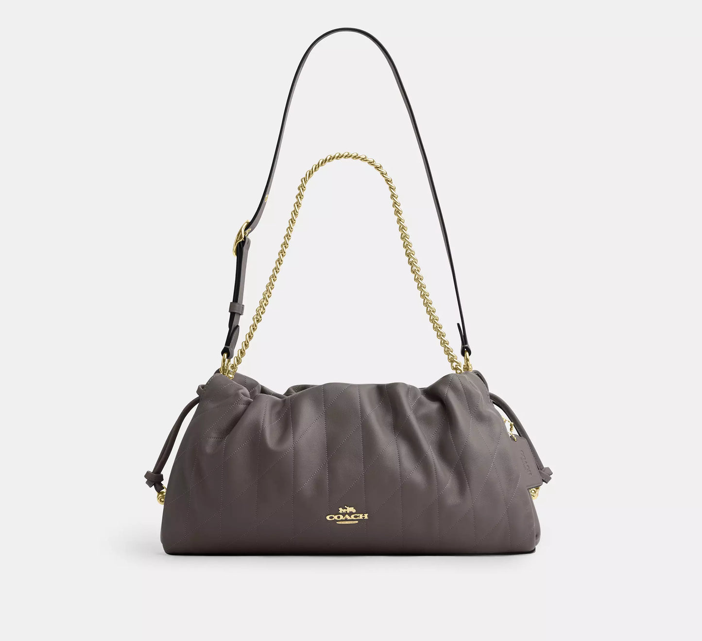 Faye Large Shoulder Bag Chalk Coach