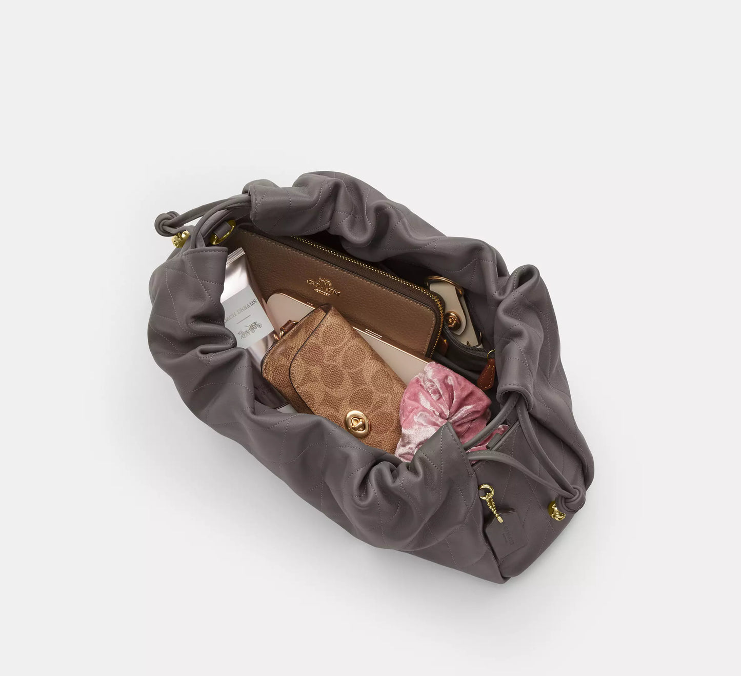Faye Large Shoulder Bag Chalk Coach