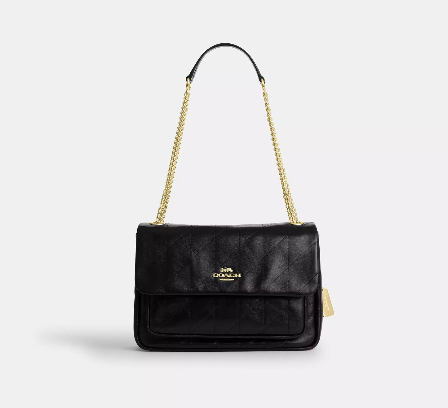Elodie Crossbody Bag With Quilting Black Coach