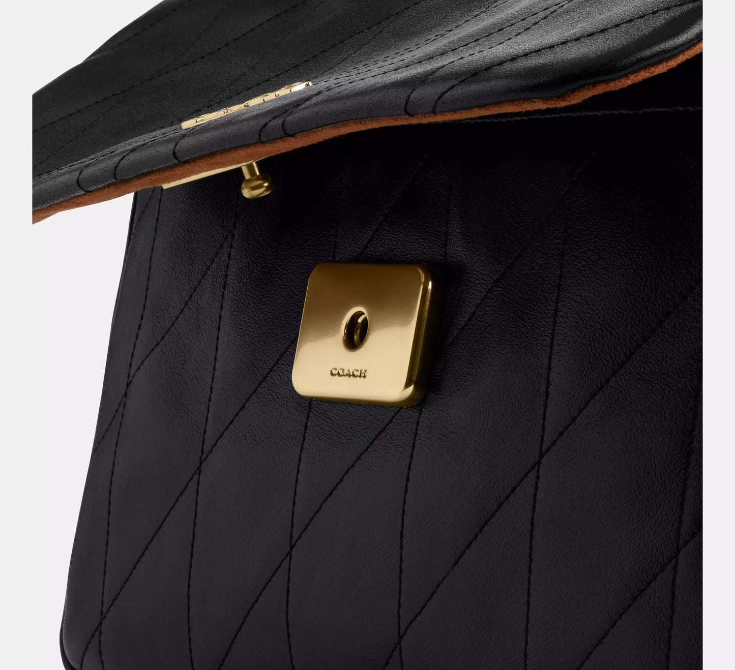 Elodie Crossbody Bag With Quilting Black Coach