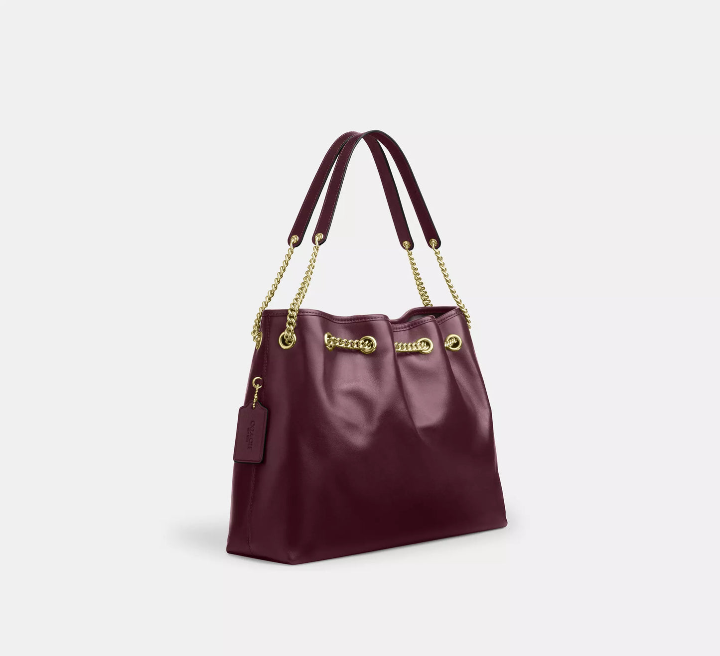 Evelyn Shoulder Bag Dark Wine Coach