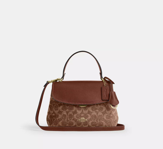 Emory Top Handle Bag In Signature Chenille Coach