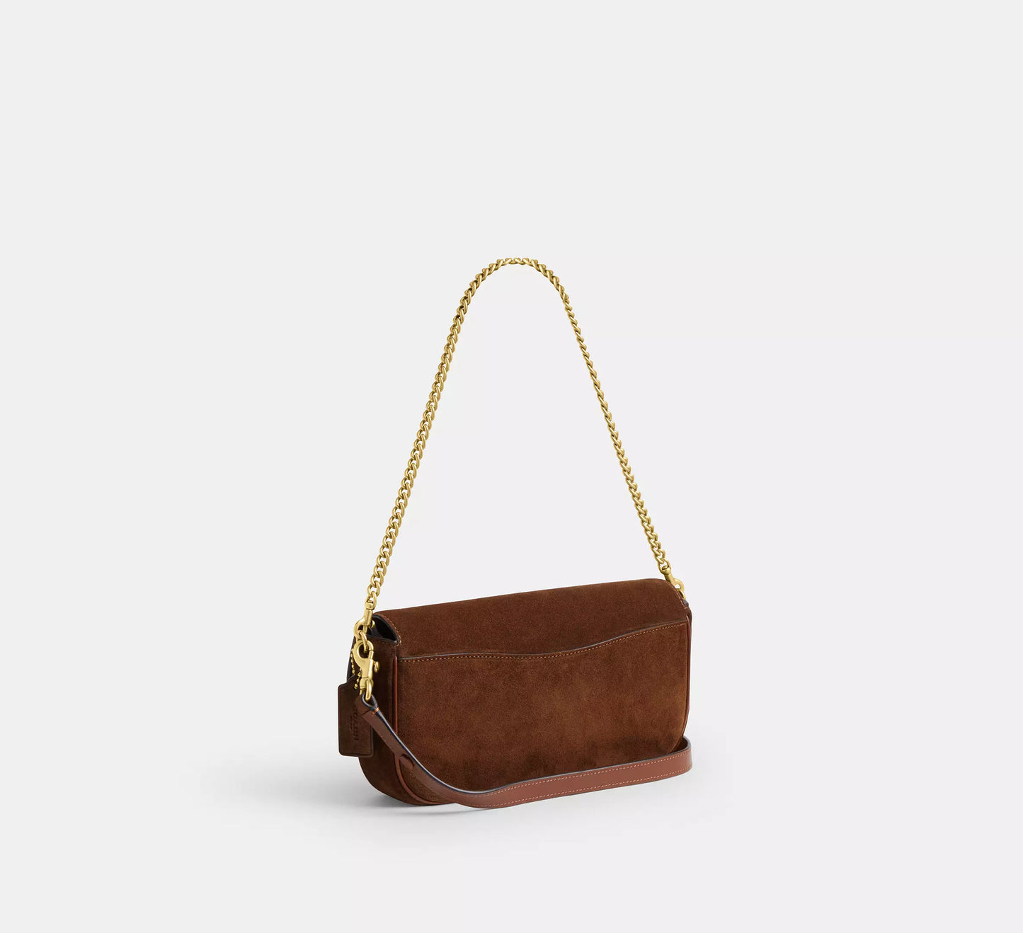 Brook Flap Chain Bag Warm Brown Coach