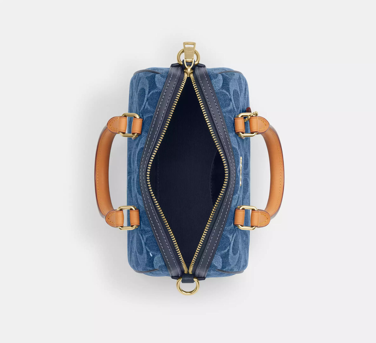 Mini Rowan Crossbody Bag In Signature Denim Coach