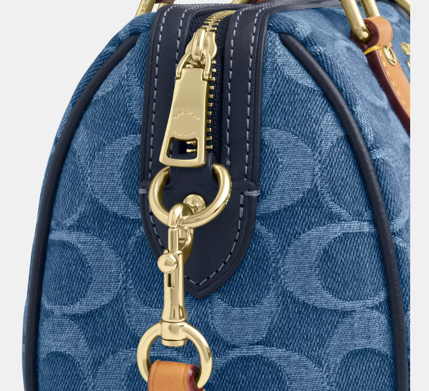 Mini Rowan Crossbody Bag In Signature Denim Coach