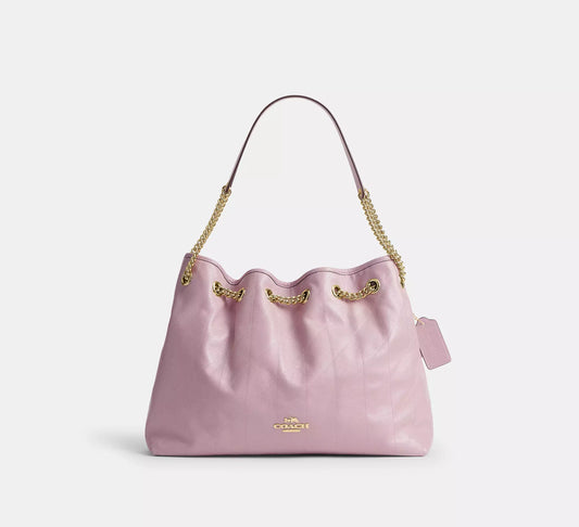Evelyn Shoulder Bag With Quilting Carnation Coach