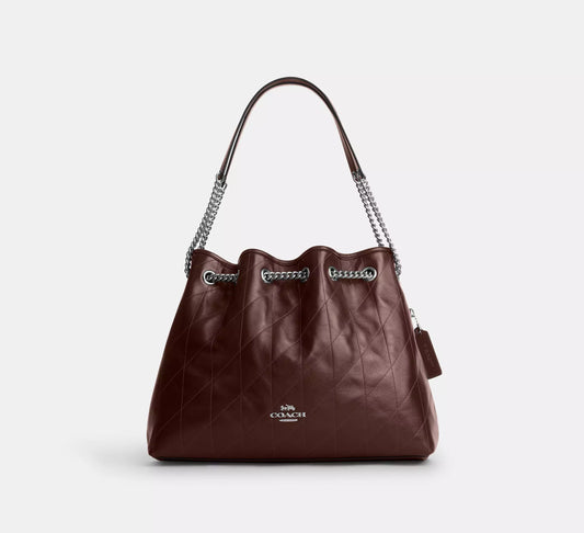 Evelyn Shoulder Bag With Quilting Maple Coach