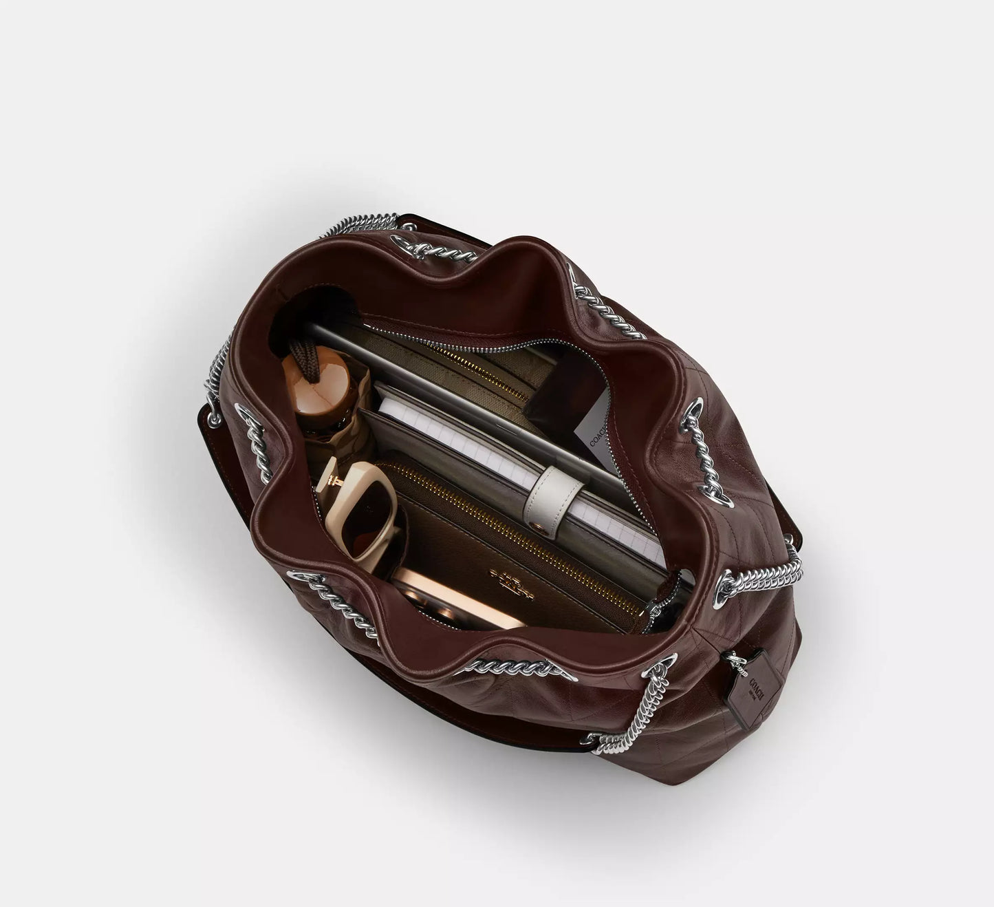 Evelyn Shoulder Bag With Quilting Maple Coach