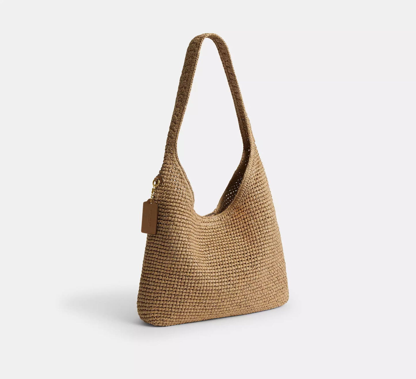 Brooklyn Shoulder Bag 28 Straw Natural Coach