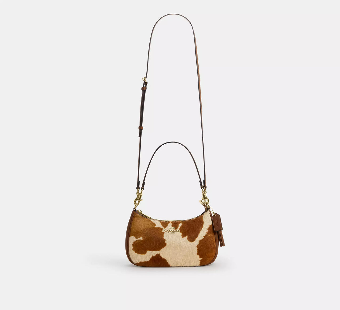 Teri Shoulder Bag In Haircalf With Cow Print Coach
