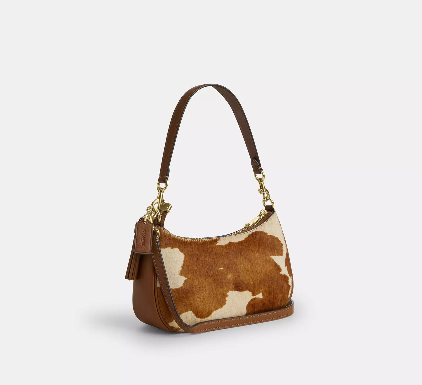 Teri Shoulder Bag In Haircalf With Cow Print Coach