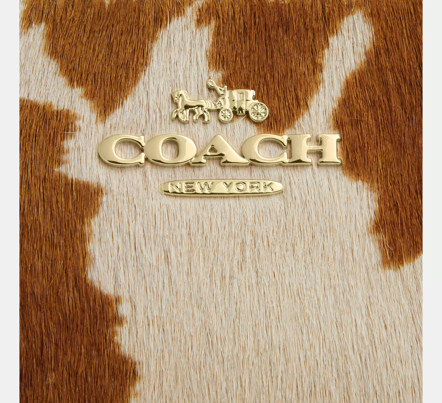 Teri Shoulder Bag In Haircalf With Cow Print Coach