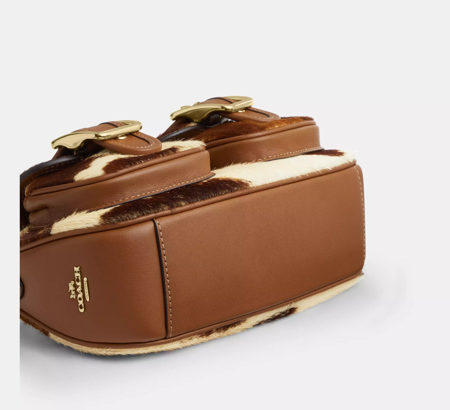 Ashton Shoulder Bag In Haircalf With Cow Print Coach