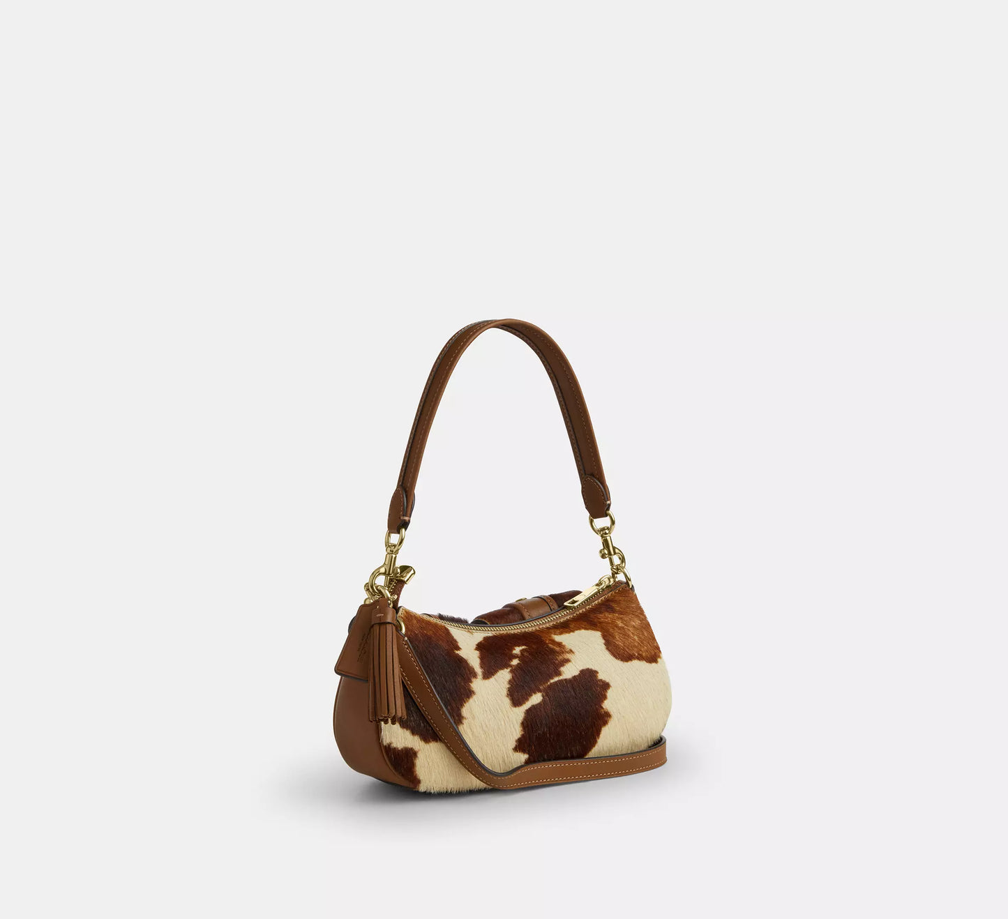 Ashton Shoulder Bag In Haircalf With Cow Print Coach